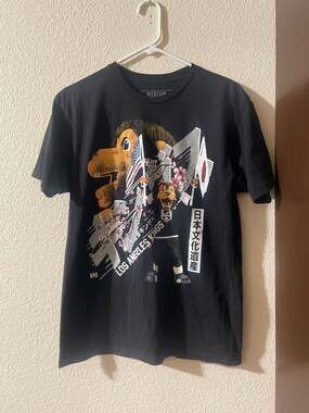 Los Angeles Kings Japanese Heritage Short Sleeve T-Shirt Black Medium